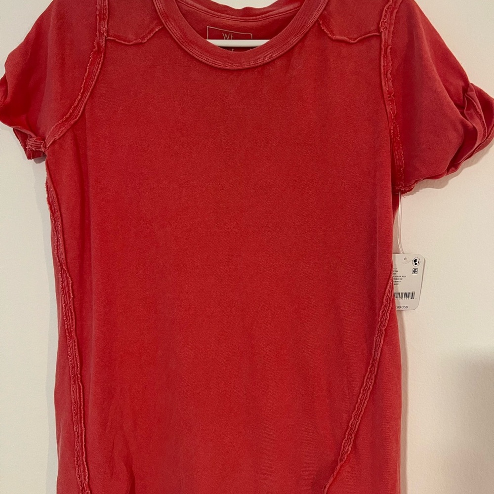 We The Free Red Short Sleeve Tee
